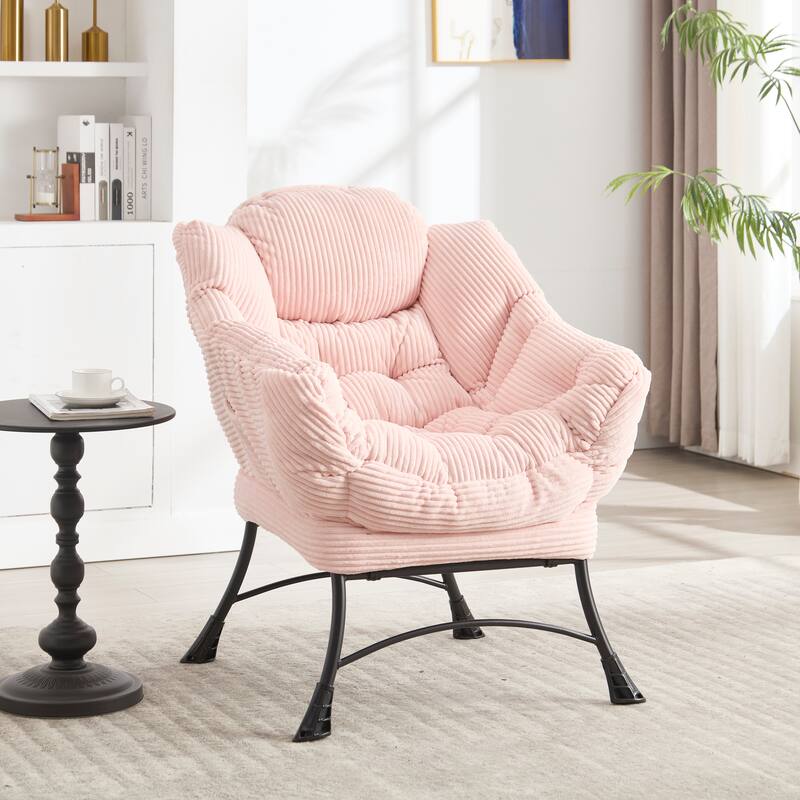 Lazy Chair Accent Chair with Ottoman