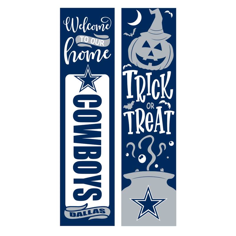 47" Double Sided Seasonal Porch Leaner, Dallas Cowboys - 47" x 11.25"