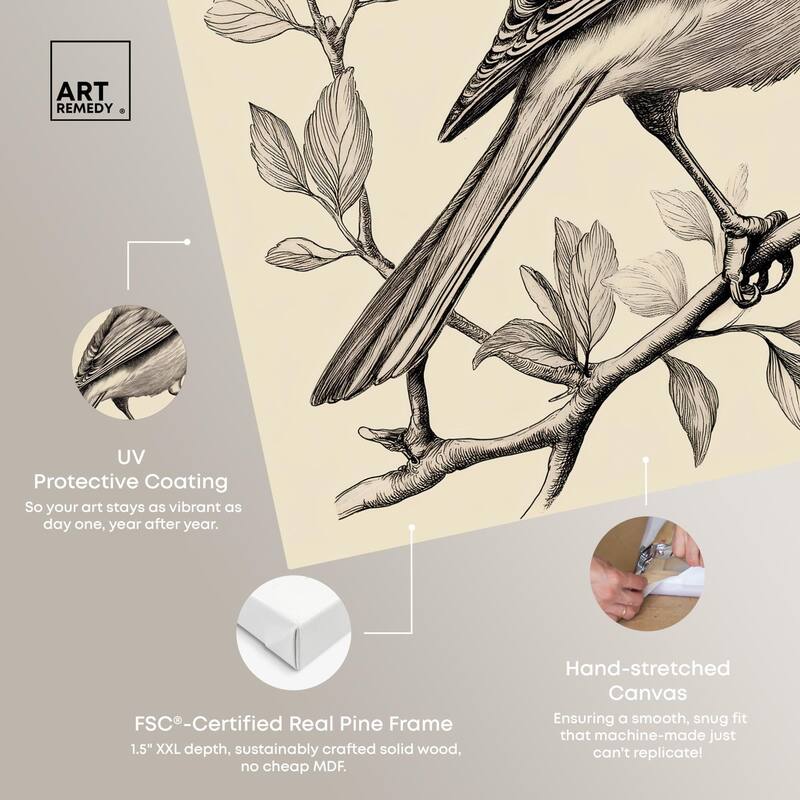 Bird's Gaze Canvas by Art Remedy, Gallery Wrapped