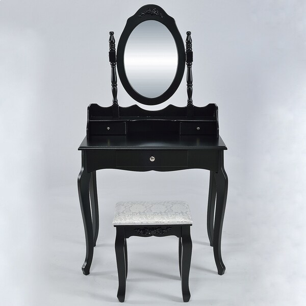 Shop Belleze Vanity Set Vintage Style Vanity Dressing Table Makeup