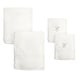 preview thumbnail 11 of 25, Authentic Hotel and Spa 4-piece White Turkish Cotton Towel Set with Silver Script Monogrammed Initial White - E