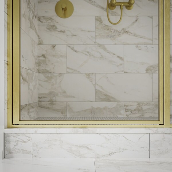 Seawin Axio 58.25 - 59 x 72 inches Framed Pivot Shower Door 5/16