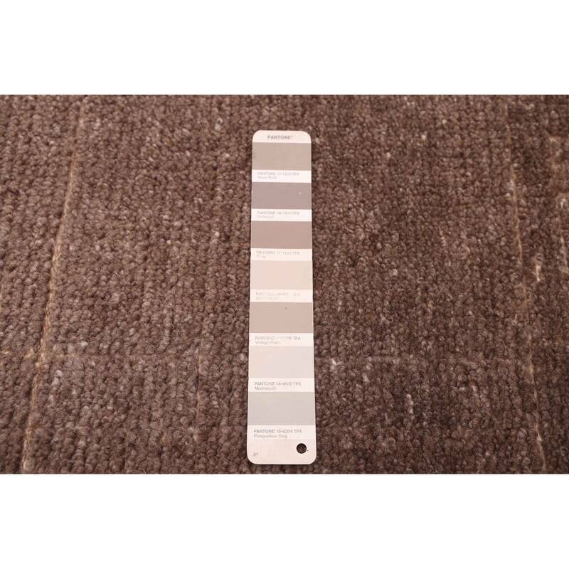 ECARPETGALLERY Hand-knotted Tangier Taupe Wool Rug - 5'2 x 8'2