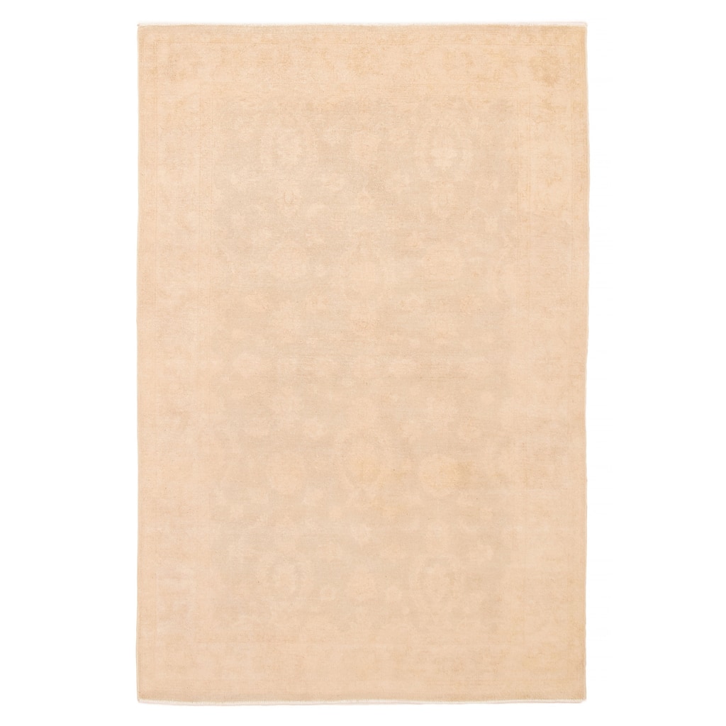 ECARPETGALLERY Hand-knotted Chobi Finest Khaki Wool Rug - 5'10 x 8'11