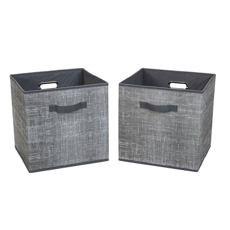 Household Essentials Fabric Storage Bins, Set of 2