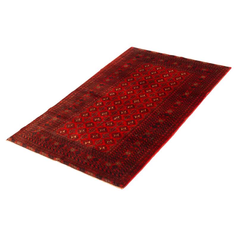 Teimani Red Rug 3'7" x 6'1" - 3'7 x 6'1