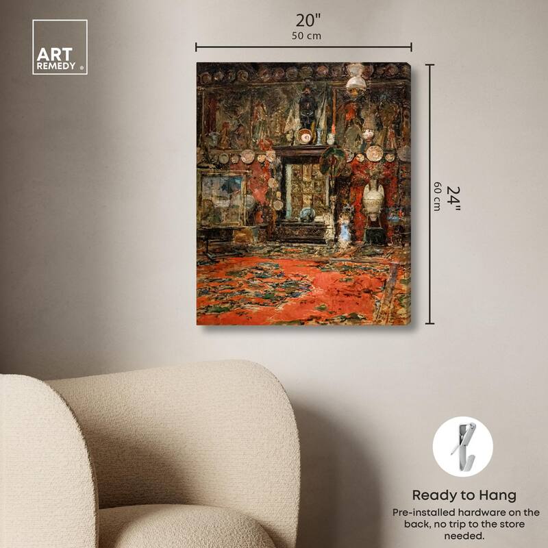 Workshop in Rome Canvas by Art Remedy, Gallery Wrapped