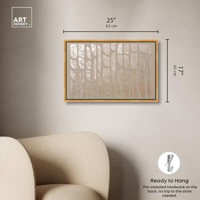 Textured Tiles Canvas by Art Remedy
