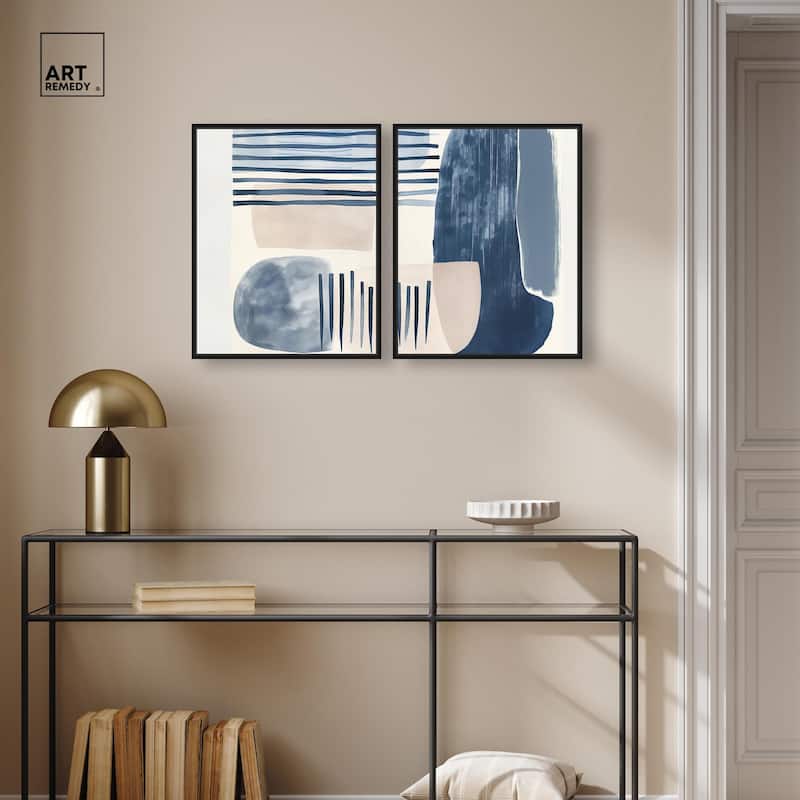 Fluid Inertia II Canvas Set of 2 by Art Remedy