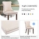 preview thumbnail 8 of 39, KATA Velvet Upholstered Wingback Dining Chairs Set of 2