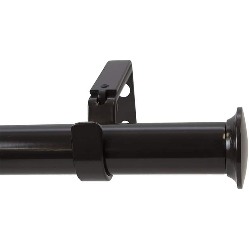 Meriville 1-Inch Diameter Dobson End Cap Single Window Treatment Curtain Rod