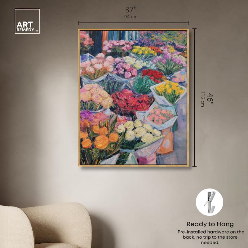 Market Blooms I Canvas by Art Remedy