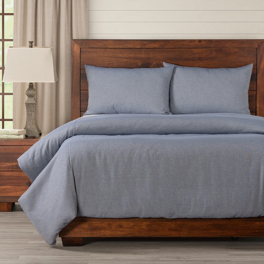 Smithsonian Redeem Stripe Eco-friendly Duvet Set