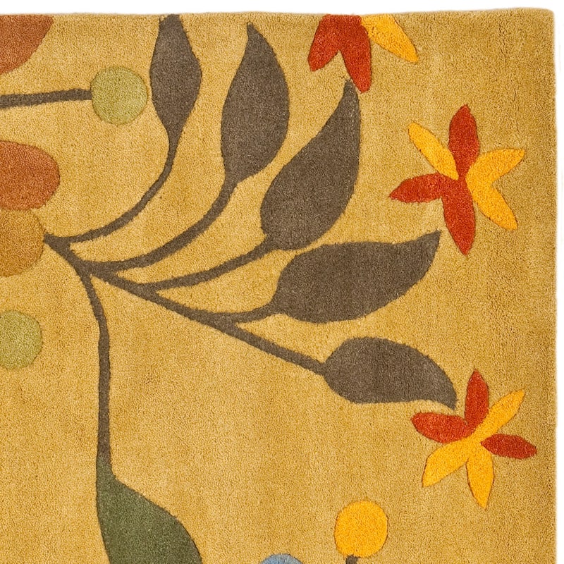 SAFAVIEH, Handmade Soho Renada Floral N.Z. Wool Rug