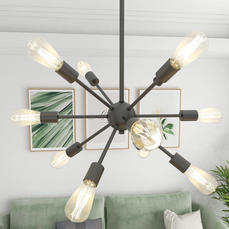 12 - Light Sputnik Sphere Chandelier - Black