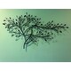 Willow Multicolored Metal and Glass Tree Wall Sculpture