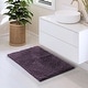 preview thumbnail 25 of 197, Hearth & Harbor Non-Slip Super Plush Chenille Bathroom Rugs Purple - Small