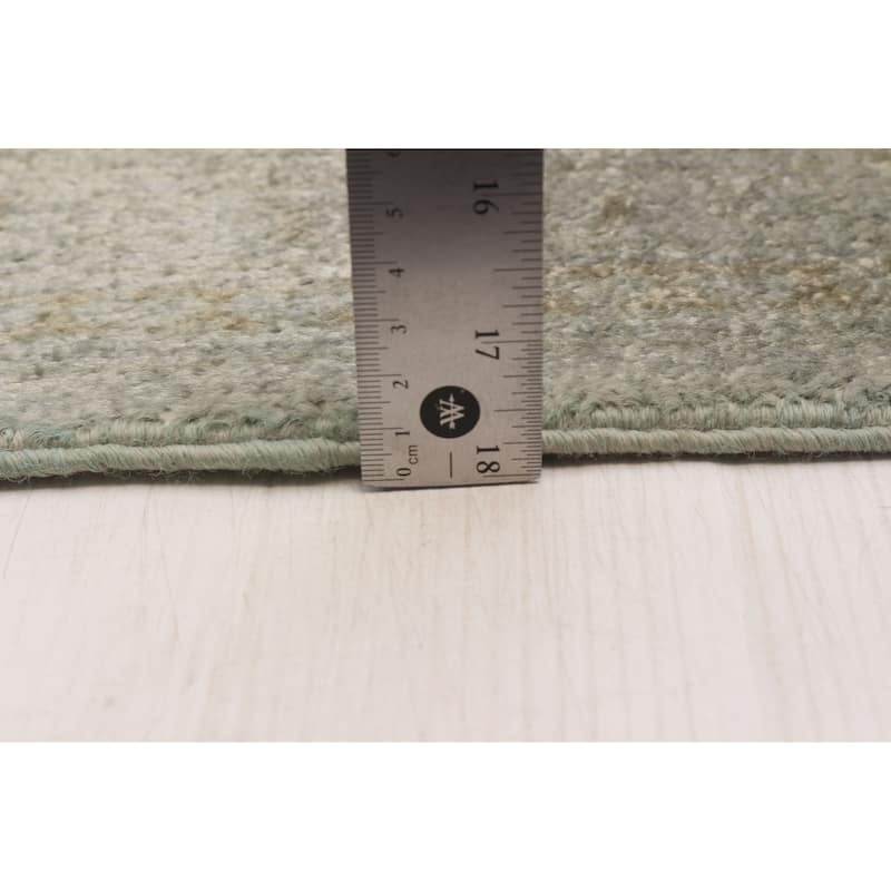 ECARPETGALLERY Hand-knotted Vibrance Light Grey Wool Rug - 8'2 x 10'0