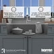 preview thumbnail 53 of 52, Karran Undermount 32.5 in. Large Single Bowl Quartz Kitchen Sink Kit