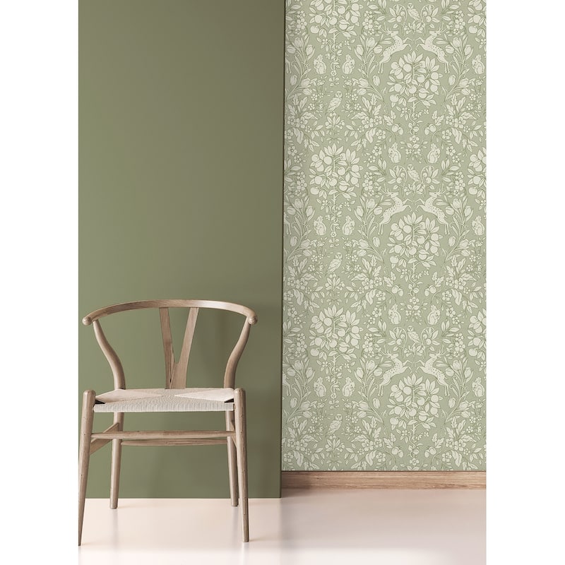 Brewster Richmond Sage Floral Wallpaper
