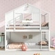 preview thumbnail 5 of 8, Costway Twin Over Twin Bunk Bed for Kids with Roof Lockable Window - See Details