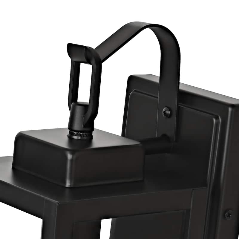 4PK-1 Light Outdoor Matte Black Wall Sconce Lantern - 5"x6.7"x13.78"
