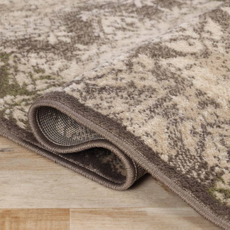Superior Modern Paisley Geometric Polypropylene Indoor Area Rug