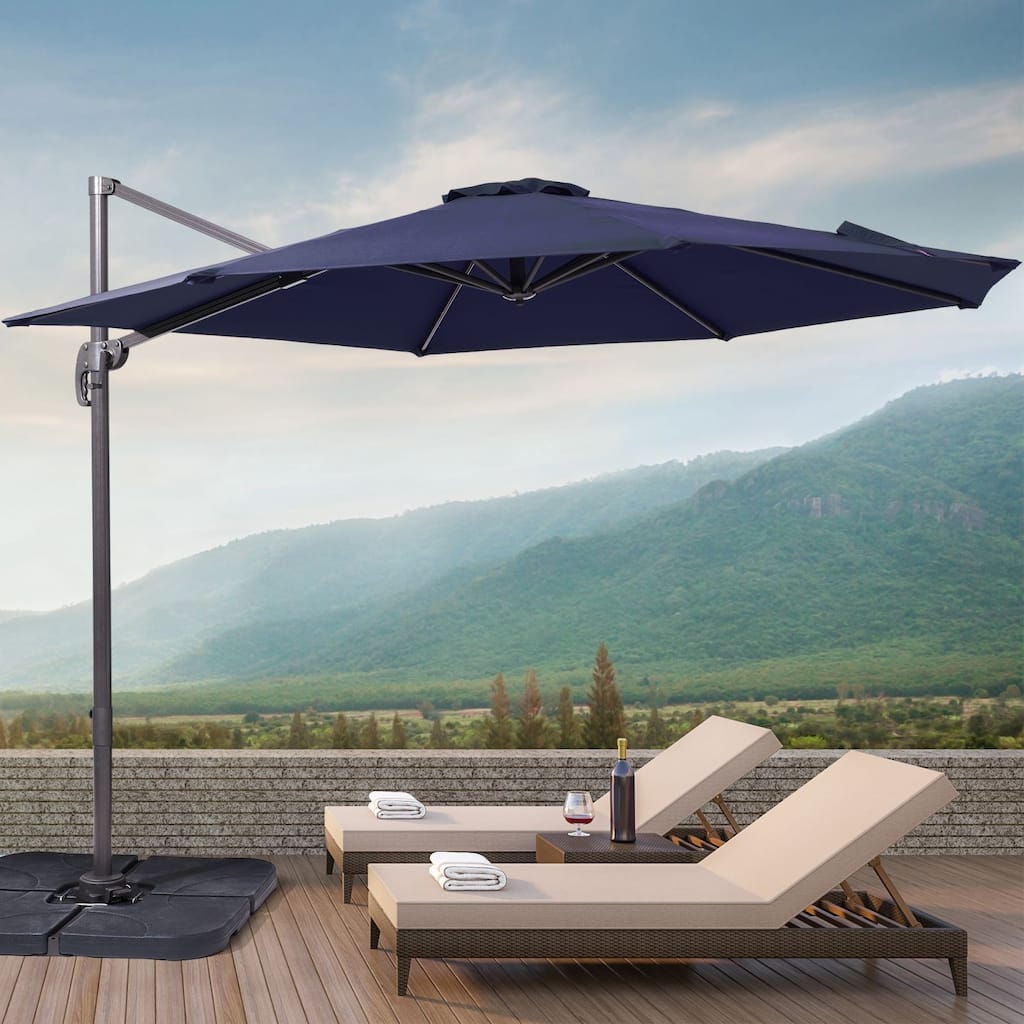 Bonosuki 10FT Aluminum Patio Offset Umbrella