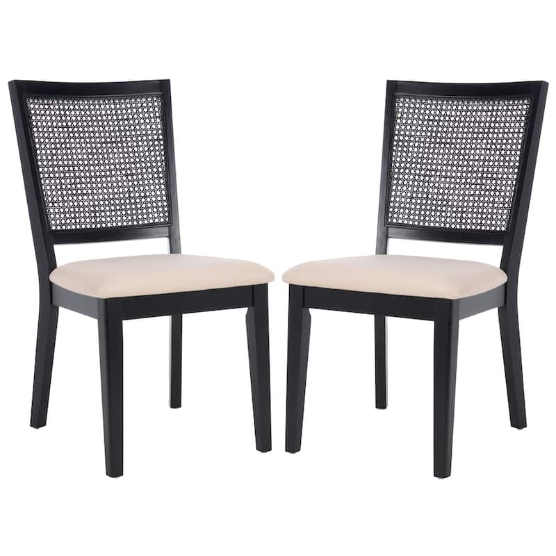 SAFAVIEH Elia Farmhouse Dining Chair (Set of 2) - 20 In. W x 23 In. D x 37 In. H - 20Wx23Dx37H