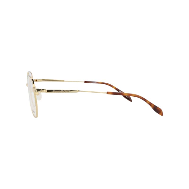 Alexander McQueen Round-Frame Metal Optical Frames