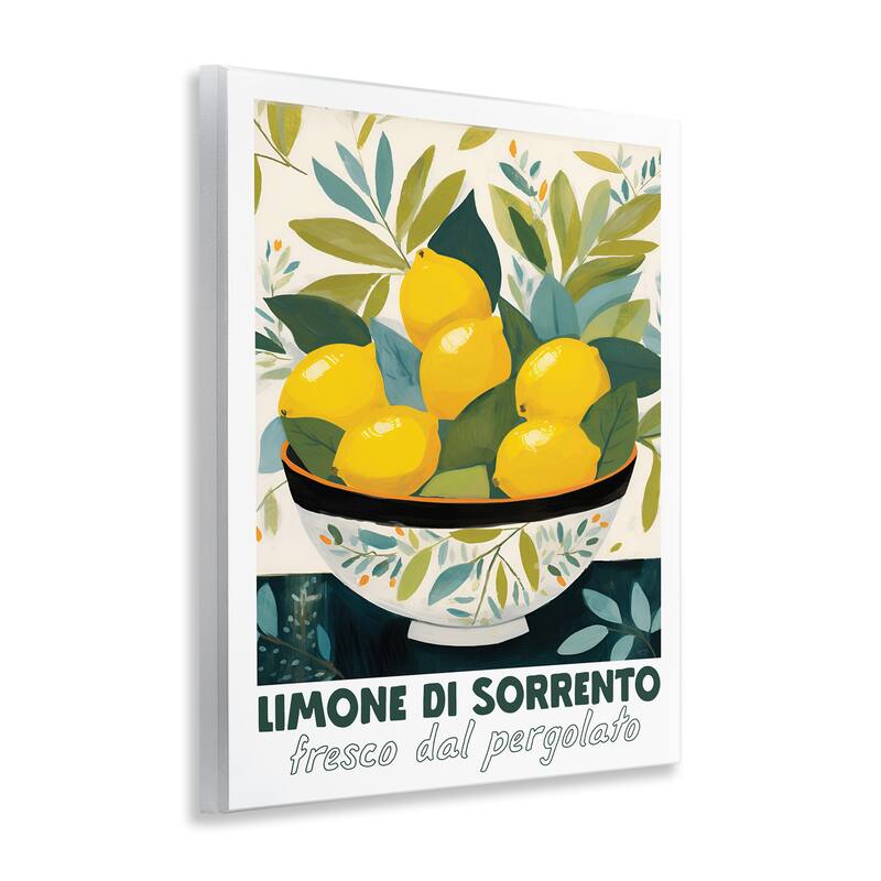 Stupell Charming Bowl of Lemons Wall Plaque Art Design By Lux + Me Designs