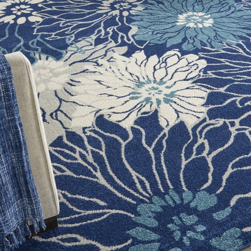 Rosot Power Loomed Floral Traditional Area Rug By HomeRoots - 144' X '108' X '0.5