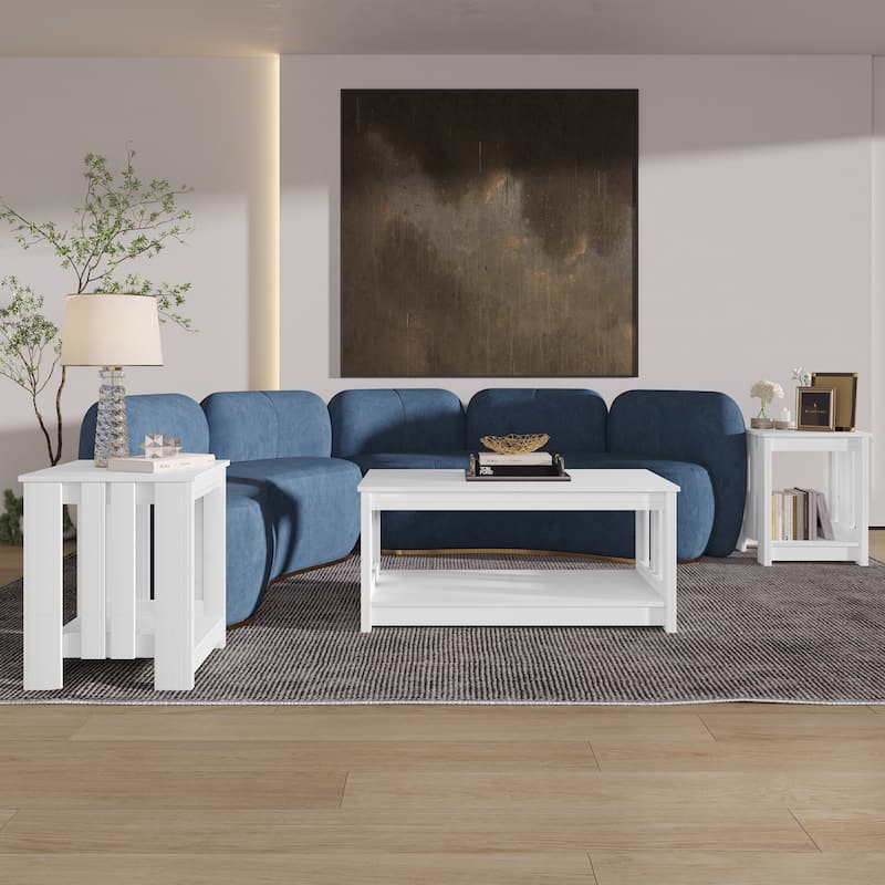 CraftPorch Minimalist Coffee Table Set