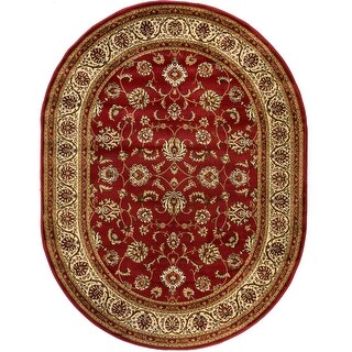 Well Woven Oriental Oval Formal Area Rug - 5'3 x 6'10 - Bed Bath ...