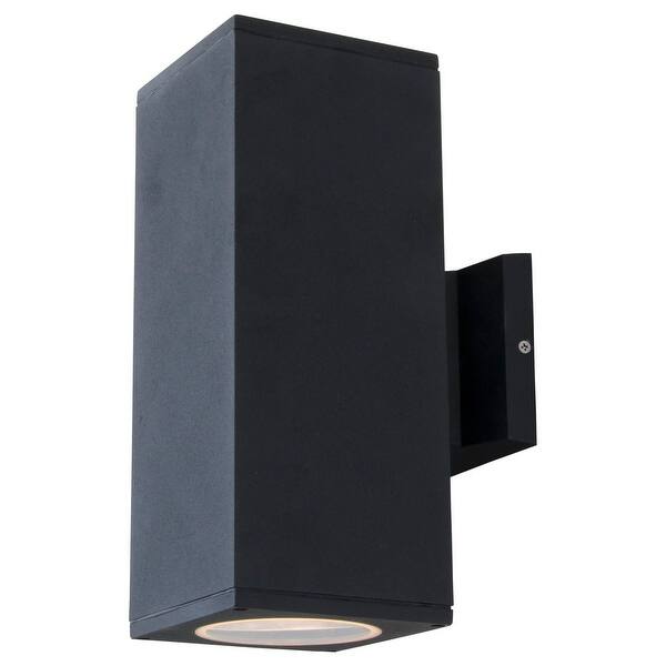 Shop Dvi Lighting Dvp115017 Summerside 12 Height 2 Light Outdoor Wall Sconce Matte Black Free Shipping Today Overstock 13013436