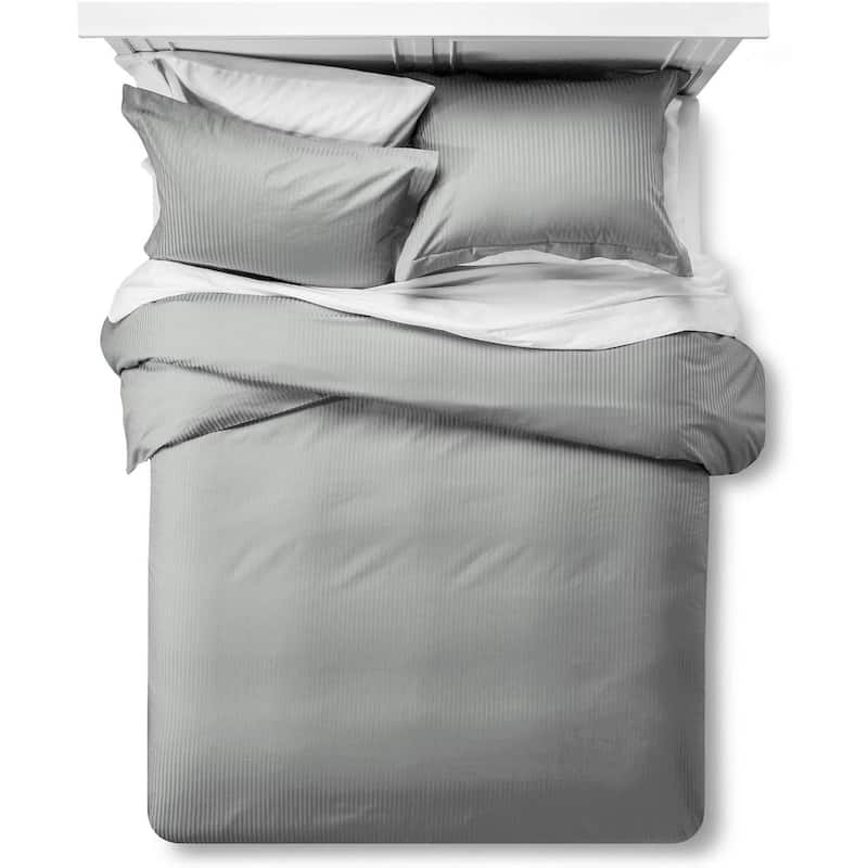 Feather & Stitch 500 Thread-Count Luxury Duvet Cover Set