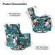 preview thumbnail 37 of 44, Gastone Transitional Floral Fabric Nursery Recliner with Curved Arms by HULALA HOME(Set of 2)