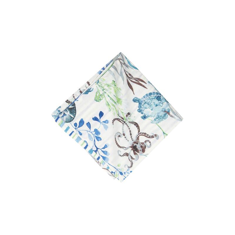 Crescent Bay Reversible Nautical Beach Napkin Set of 6 - Set of 6