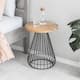 Option Black and Natural Wood