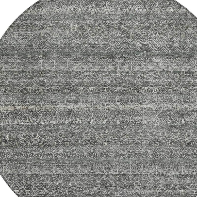 HomeRoots Striped Transitional Rectangle Outdoor Rug