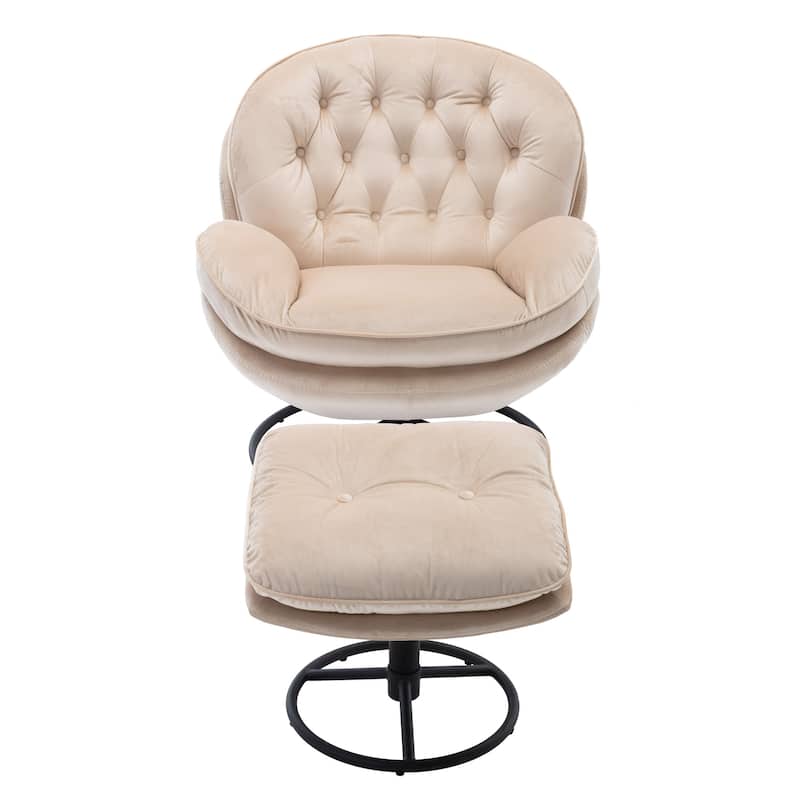 Accent chair TV Chair Living room Chair with Ottoman