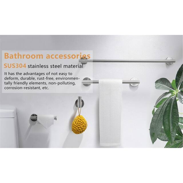 Bathroom 304 Stainless Steel Three-piece Set With Hidden Installation