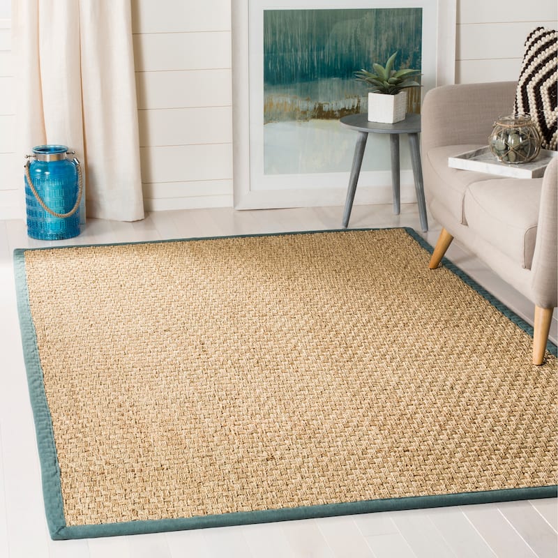 SAFAVIEH Natural Fiber Marina Basketweave Seagrass Rug