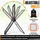 preview thumbnail 7 of 9, Zealfeel Lacrosse Rebounder 5-Angle Adjustable Practice Net with Target Strip and Carry Bag