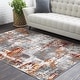 preview thumbnail 1 of 6, Livabliss Rafetus Modern & Contemporary Abstract Area Rug Orange - 2' x 2' 11"