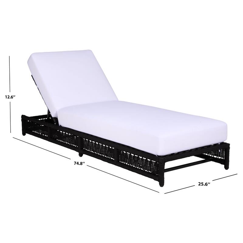 SAFAVIEH Outdoor Living Callan Lounger - 75"W x 26"D x 13"H