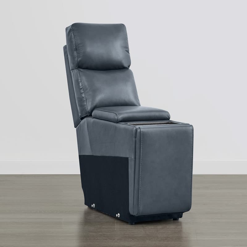 Spruce & Spring Hadlee Genuine leather Reclining Sofa with Multi-Function Console.