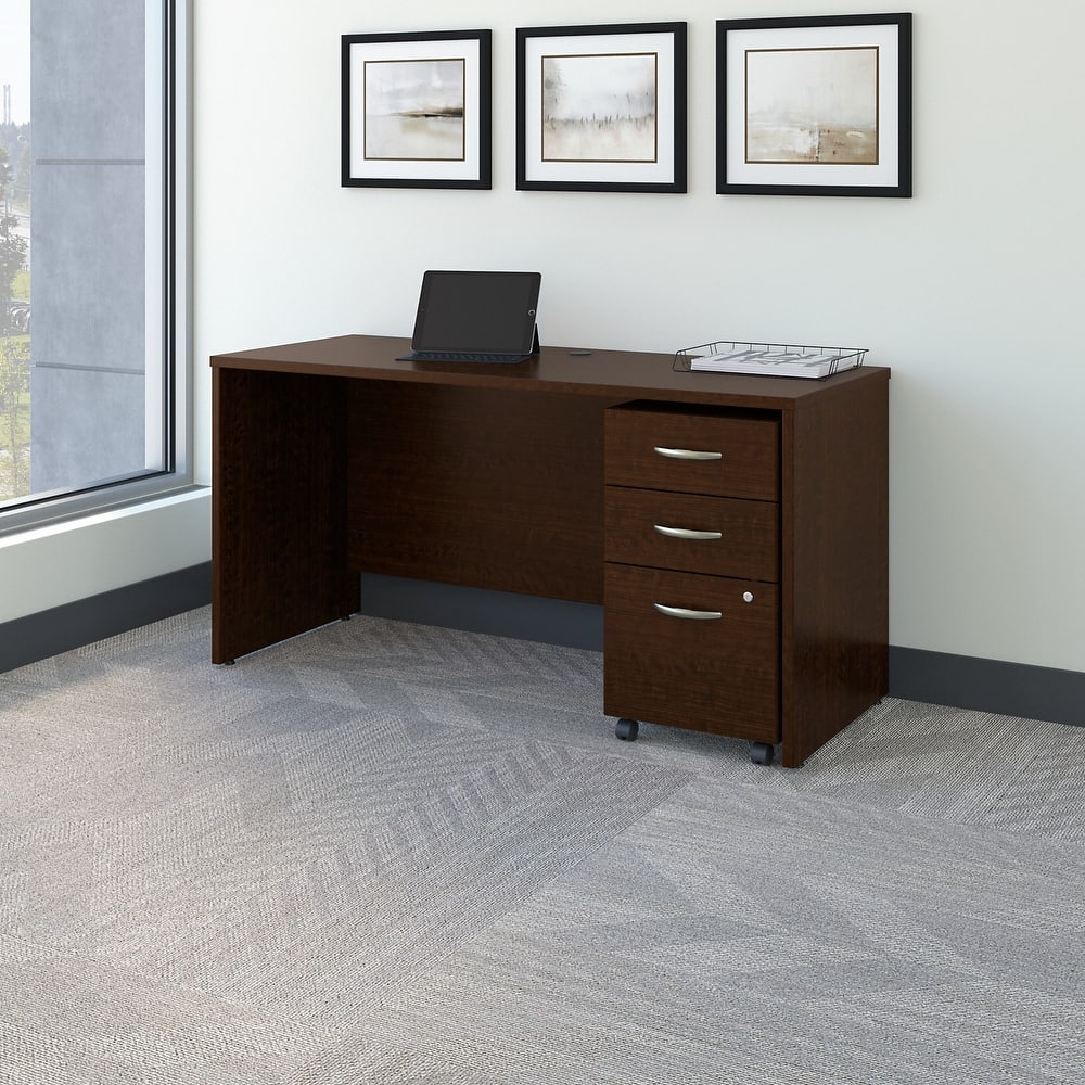 Series C 60W x 24D Office Desk with Drawers by Bush Business Furniture