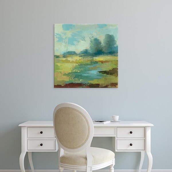 Easy Art Prints Silvia Vassileva's 'Windsor Blue Field IV' Premium Canvas Art