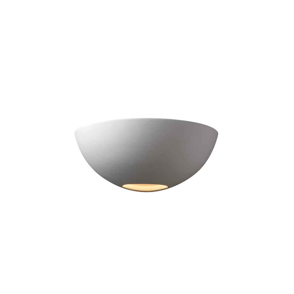 Justice Design Ambiance Bisque Small Metro Wall Sconce